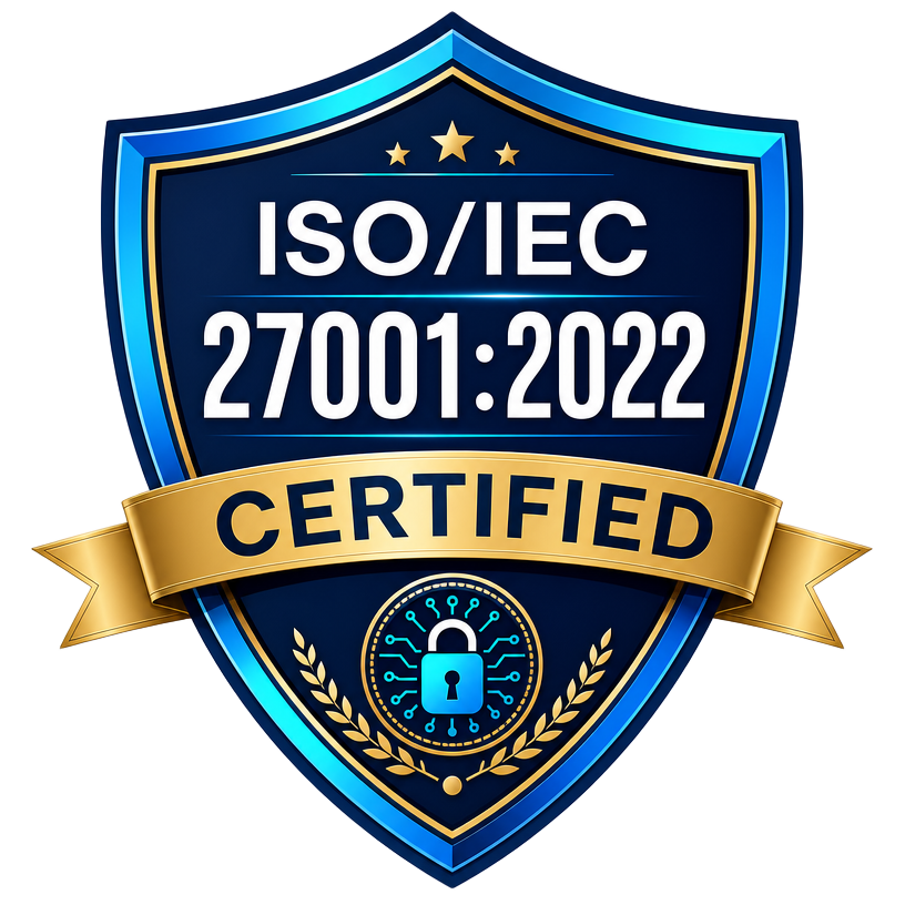 ISO/IEC 27001:2022 certified information security management
